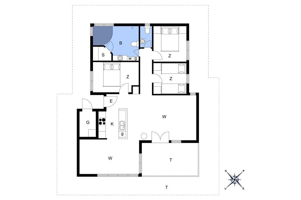 Innenausstattung 1-172 Ferienhaus JB197, Kronvildtvej 240, DK - 9460 Brovst