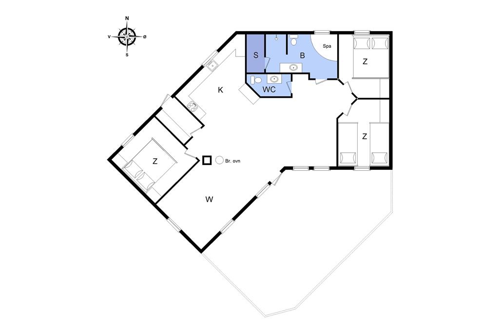 Indretning 1-22 Sommerhus C11198, Spurvevænget 11, DK - 6893 Hemmet