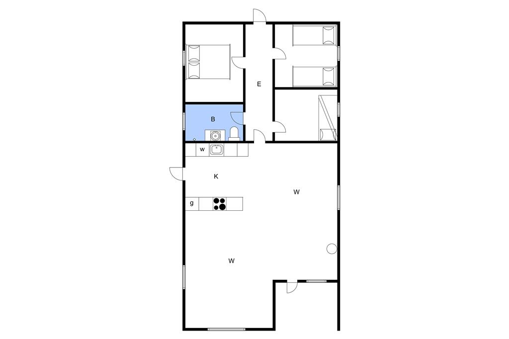 Interieur 1-3 Vakantiehuis M66847, Horseklint 176, DK - 5390 Martofte