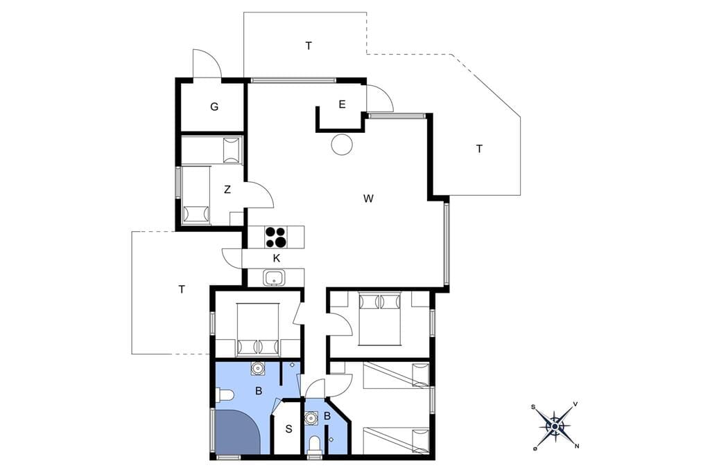 Indretning 1-20 Sommerhus 202, Viktoriavej 12, DK - 7673 Harboøre