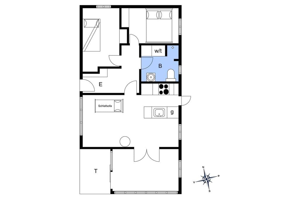 Interieur 1-19 Vakantiehuis 30048, Solsortevænget 5, DK - 8330 Beder