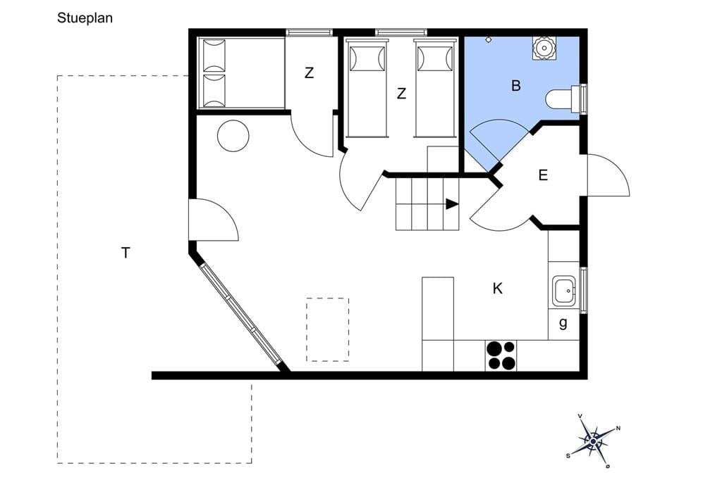 Indretning 1-22 Sommerhus C11092, Bork Hytteby 61, DK - 6893 Hemmet