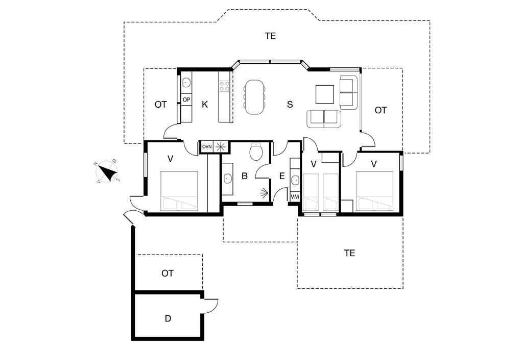 Indretning 1-19 Sommerhus 30427, Kirkeager 10, DK - 8300 Odder