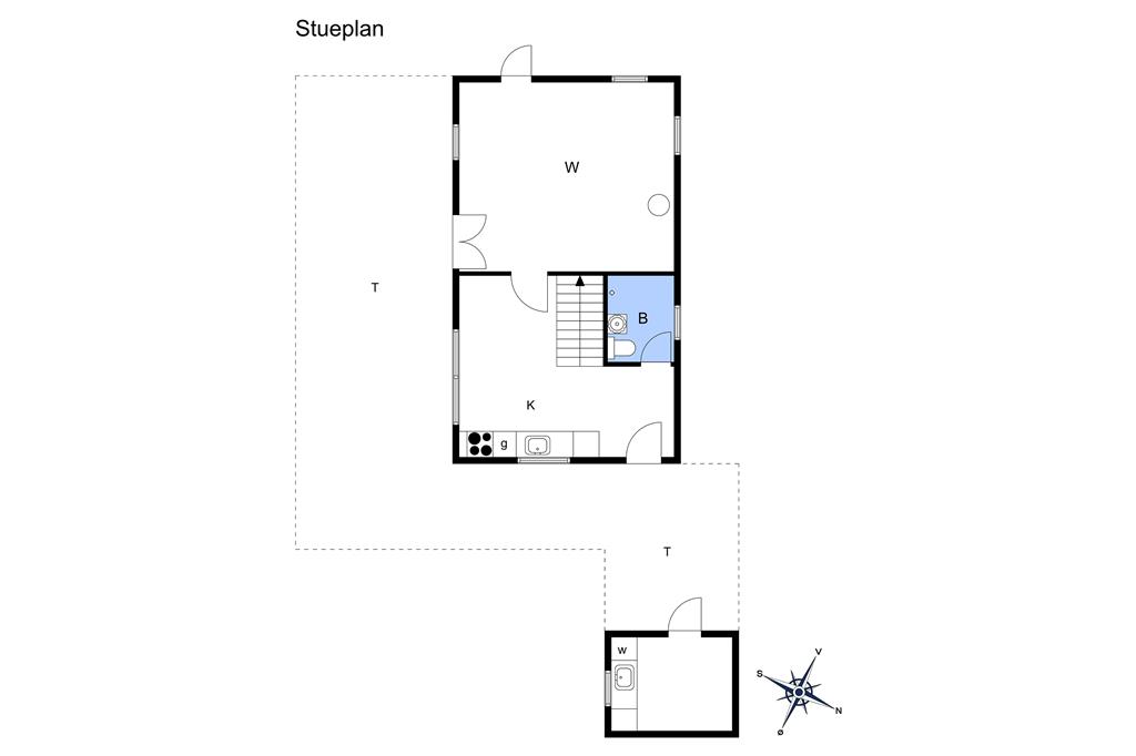 Indretning 1-17 Sommerhus 13393, Karolinevej 21, DK - 4573 Højby