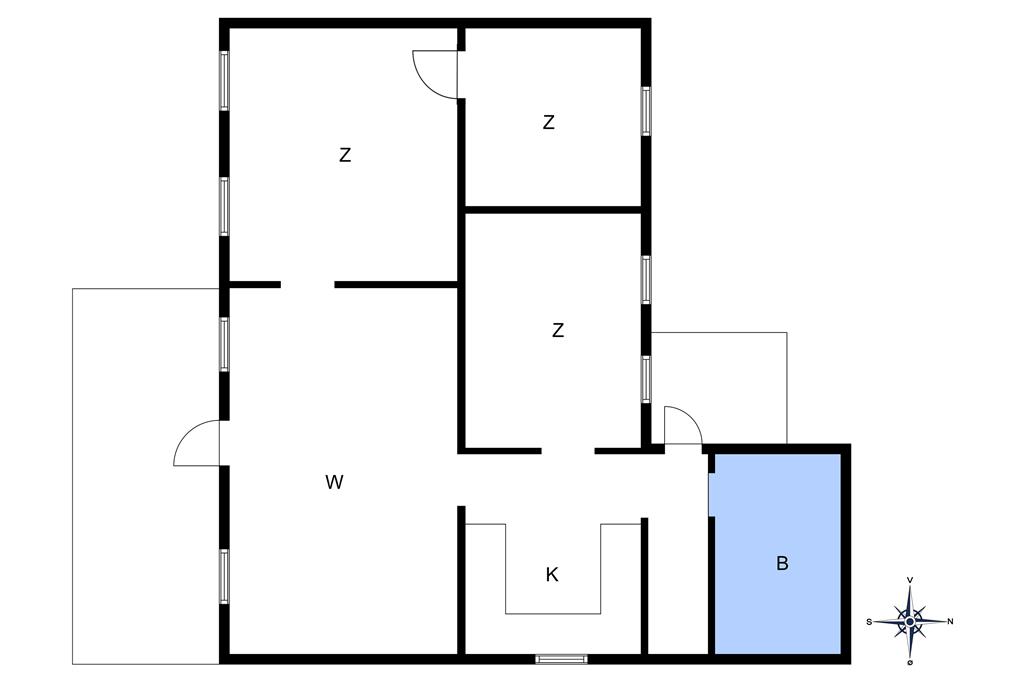 Indretning 1-10 Sommerhus 4702, Søndre Landevej 138, DK - 3720 Aakirkeby