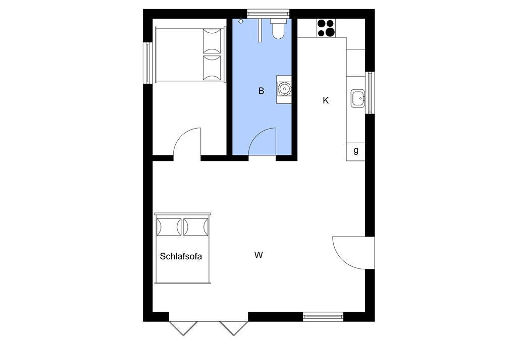 Inredning 1-3 Stuga M66333, Strandskovvej 9, DK - 5800 Nyborg