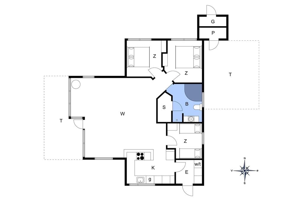 Indretning 1-178 Sommerhus LN1479, Kystmarken 21, DK - 9800 Hjørring