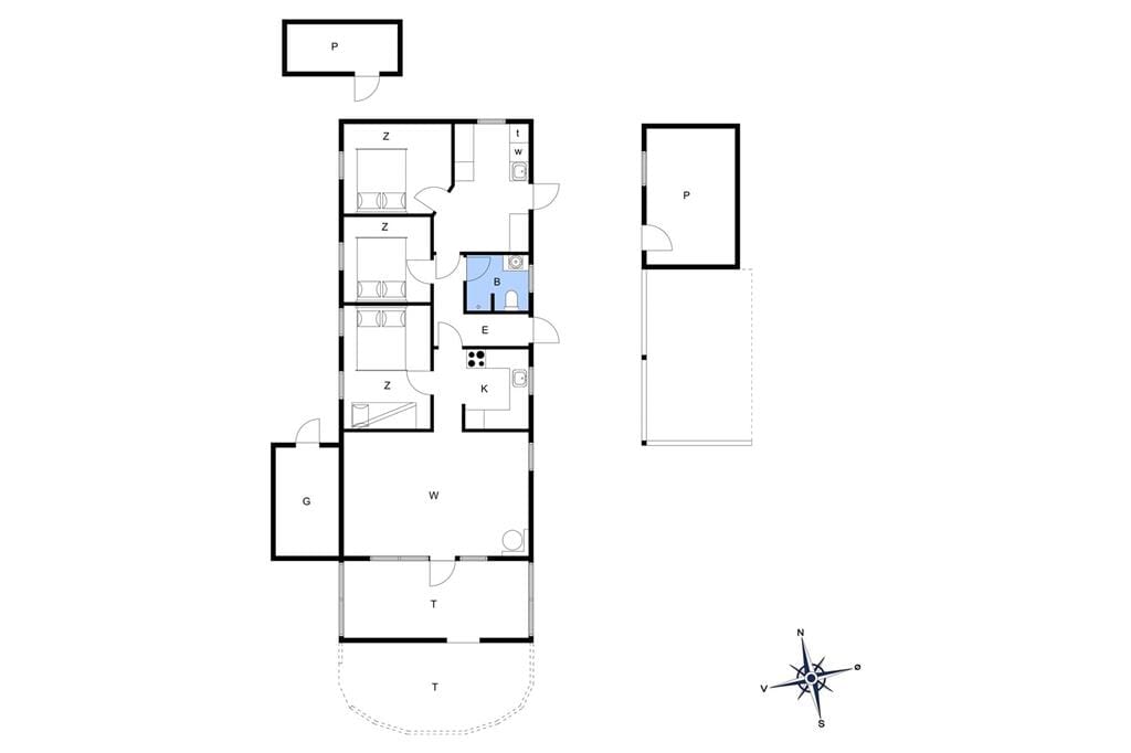 Indretning 1-22 Sommerhus C11512, Kosigvænget 55, DK - 6893 Hemmet