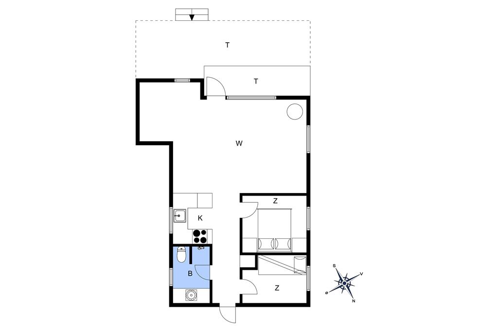 Innredning 1-26 Feirehus SL224, Østre Strand 217, DK - 4230 Skælskør