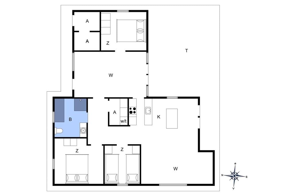 Interieur 1-4 Vakantiehuis 227, Havklitvej 73, DK - 6950 Ringkøbing