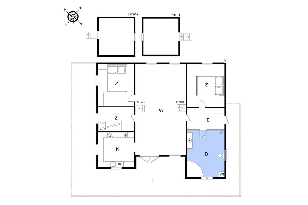 Indretning 1-22 Sommerhus C11157, Blomstervænget 30, DK - 6893 Hemmet