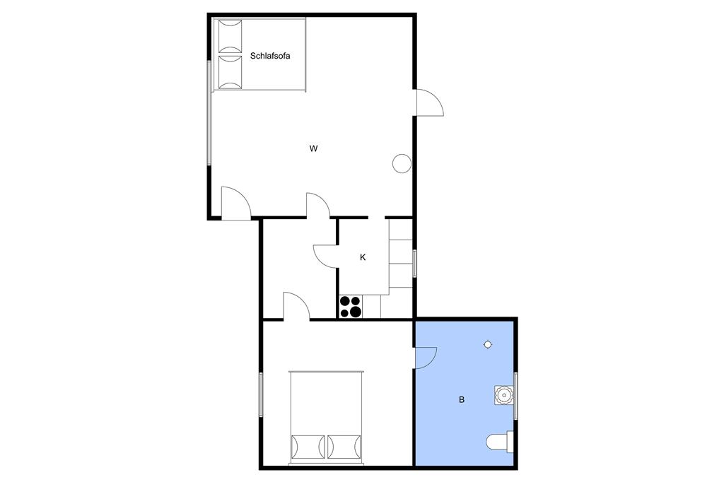 Indretning 1-3 Sommerhus F50130, Thorlundvej 30, DK - 7361 Ejstrupholm