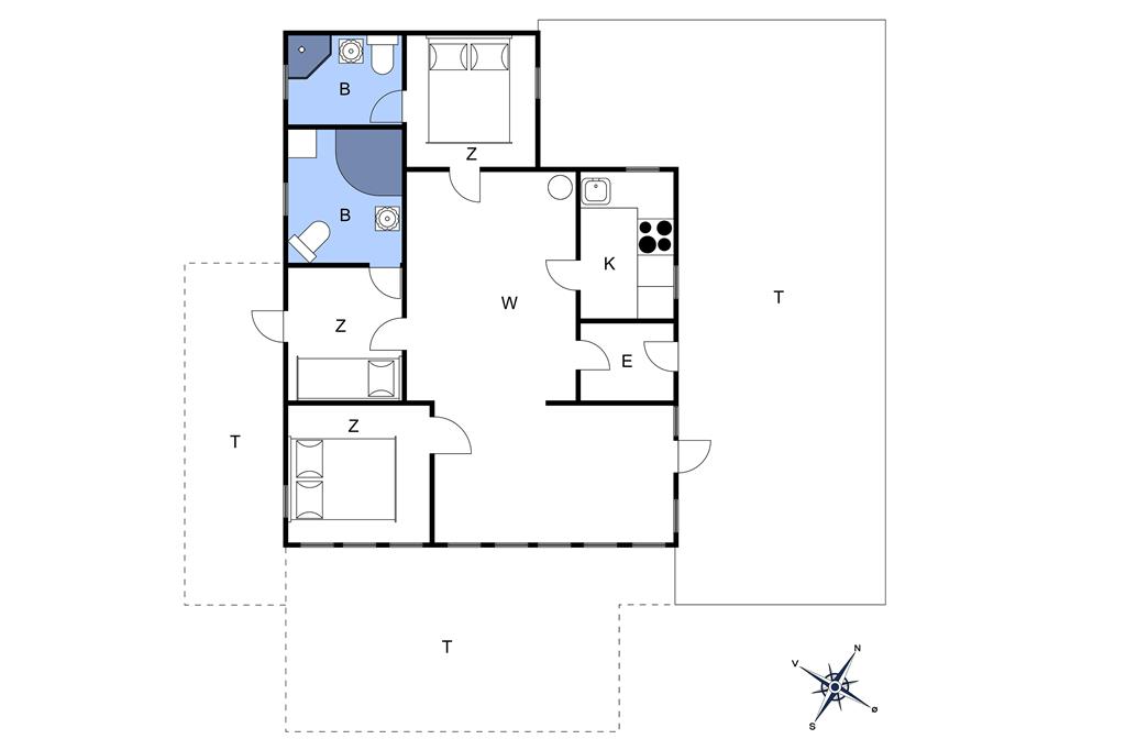 Indretning 1-10 Sommerhus 3602, Turistvej 45, DK - 3730 Nexø