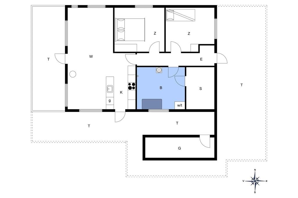 Innenausstattung 1-13 Ferienhaus 516, Hannesvej 31, DK - 7770 Vestervig