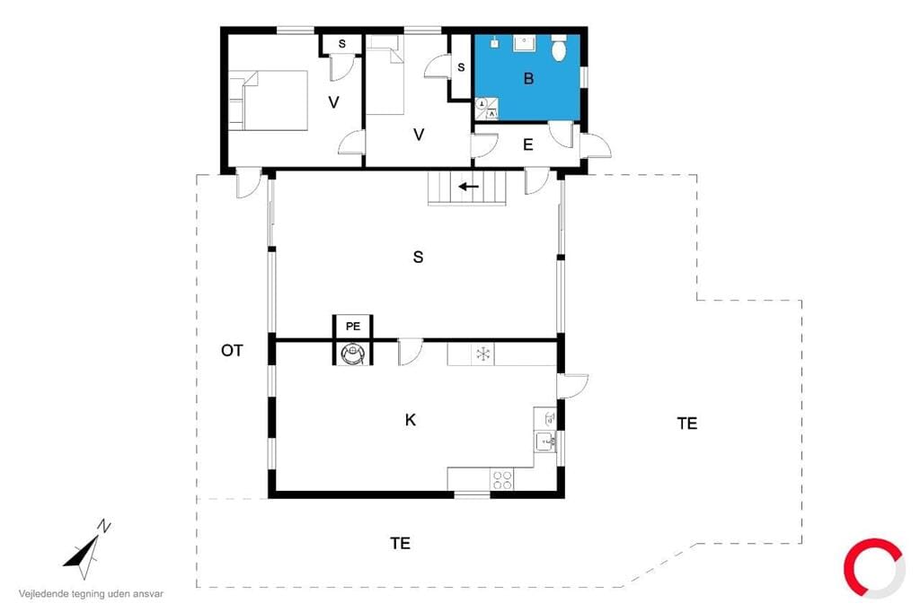 Indretning 1-19 Sommerhus 30044, Morbærvænget 1, DK - 8340 Malling
