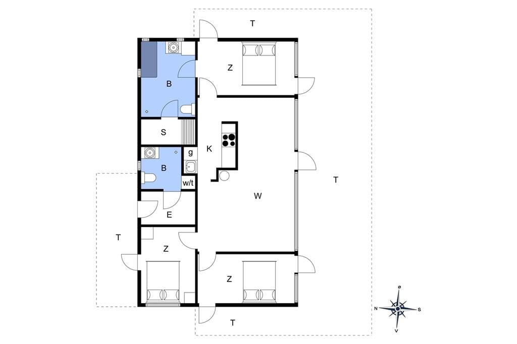 Innenausstattung 1-172 Ferienhaus JB1230, Kronvildtvej 15, DK - 9460 Brovst