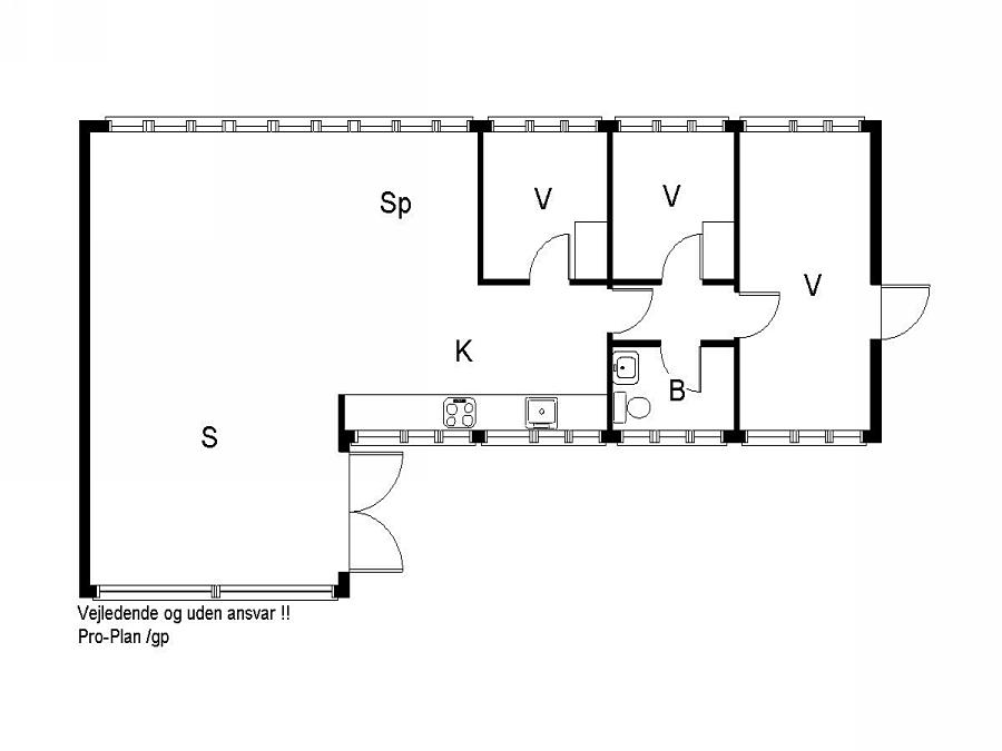 Indretning 1-19 Sommerhus 30448, Posmosevej 21, DK - 8300 Odder