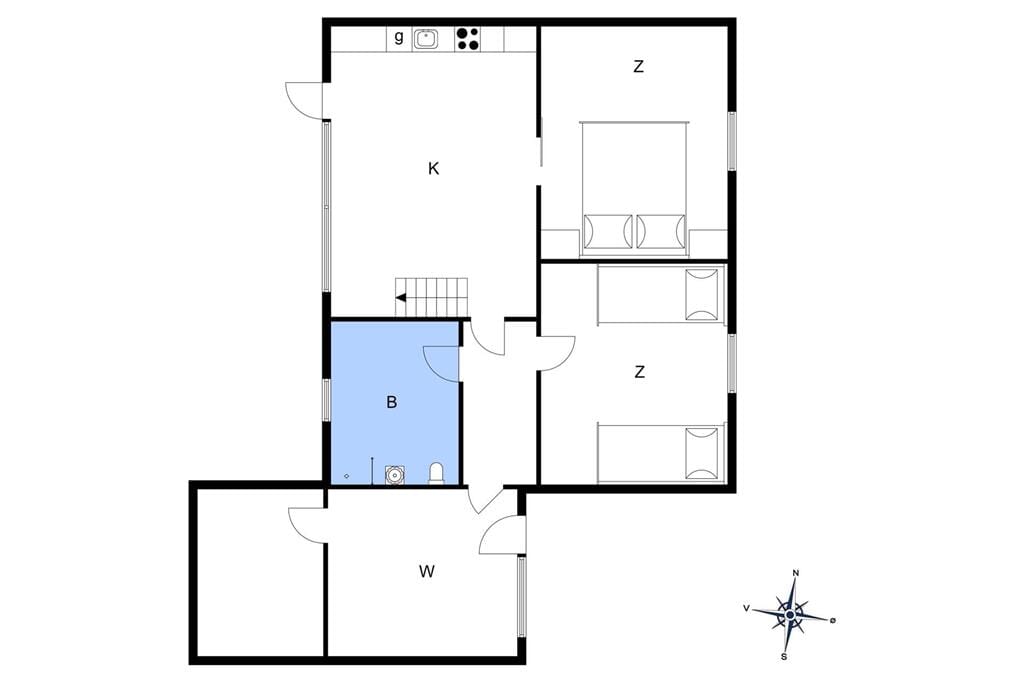 Indretning 1-22 Sommerhus C11052, Vester Fælled 42, DK - 6893 Hemmet