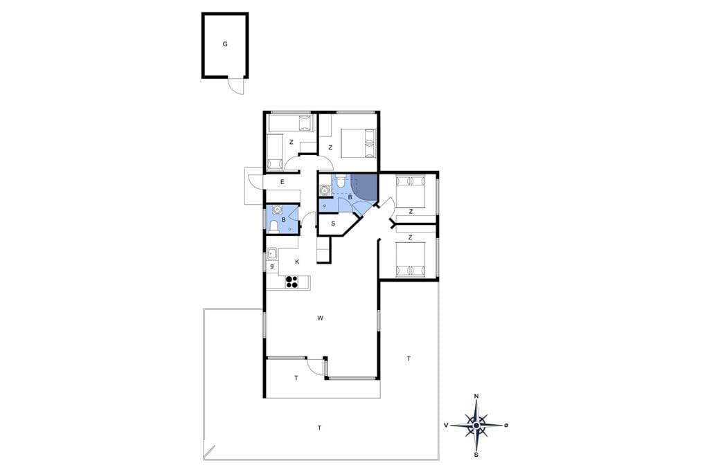 Innenausstattung 1-11 Ferienhaus 0016, Ringvejen 64, DK - 6792 Rømø