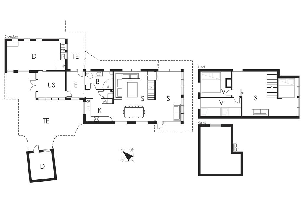 Indretning 1-19 Sommerhus 30587, Tværagervej 11, DK - 8300 Odder
