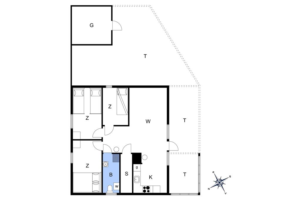 Indretning 1-13 Sommerhus 834, Revlingvej 9, DK - 7700 Thisted