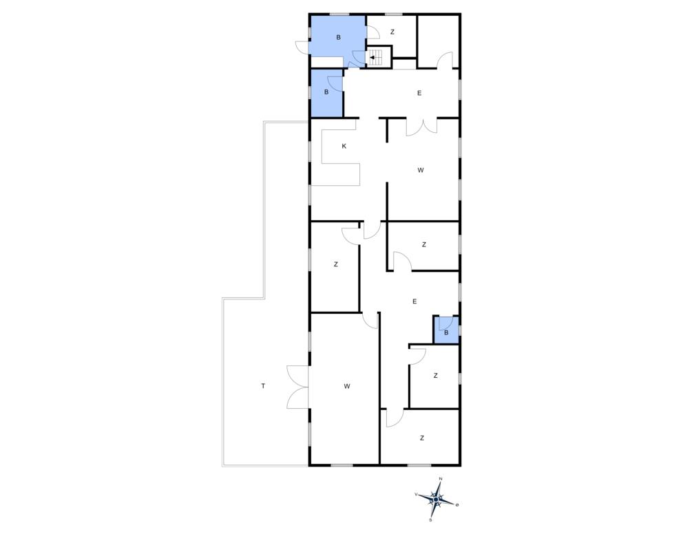 Indretning 1-10 Sommerhus 4703, Søndre Landevej 124, DK - 3720 Aakirkeby