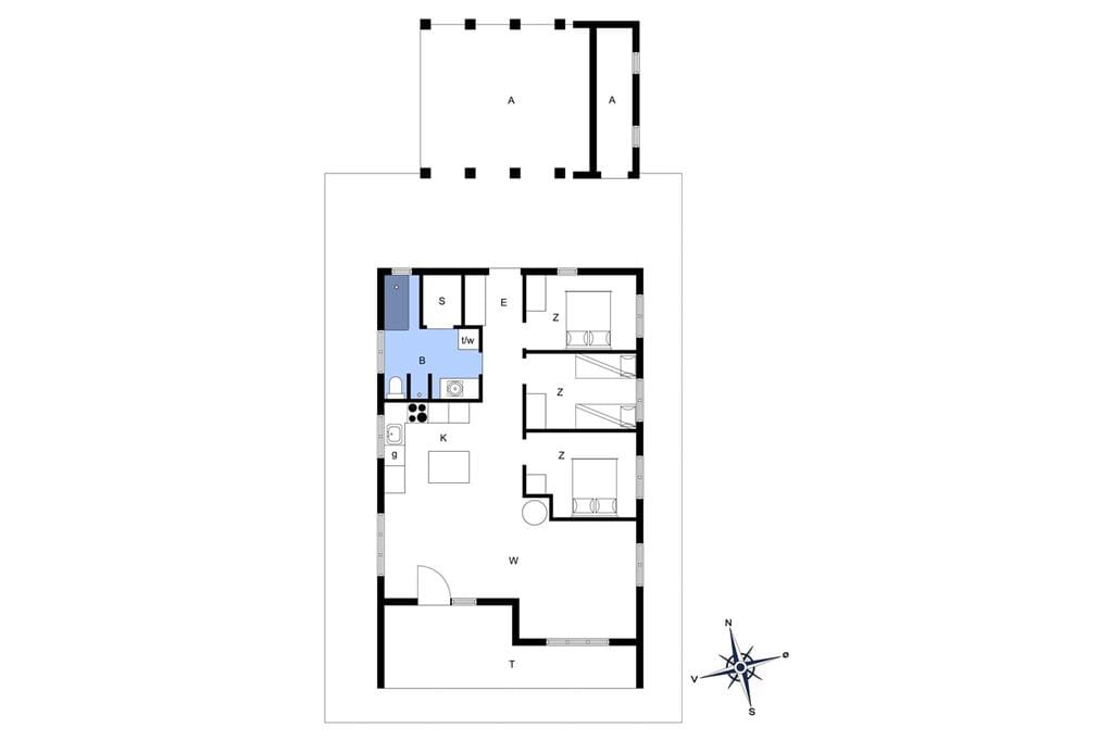 Indretning 1-172 Sommerhus JB1036, Ildervej 16, DK - 9460 Brovst