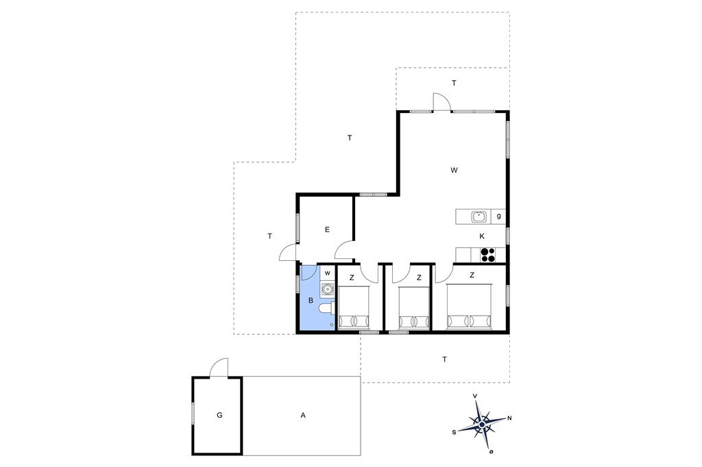 Indretning 1-14 Sommerhus 75946, Havrenden 4, DK - 9800 Hjørring