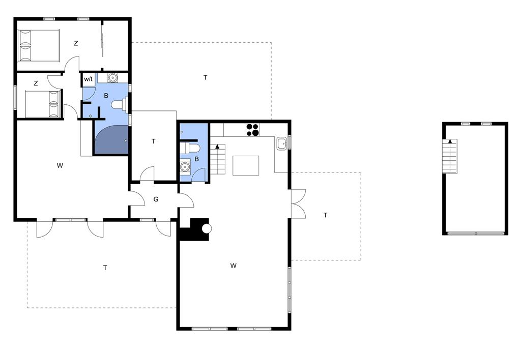 Indretning 1-14 Sommerhus 76396, Draget 7, DK - 9800 Hjørring