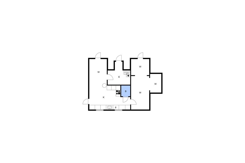 Innredning 1-3 Feirehus M66720, Enghavevej 10, DK - 5290 Marslev