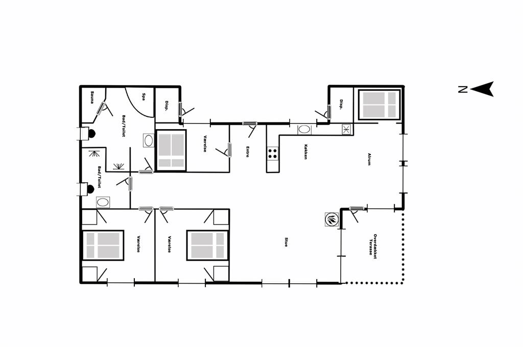 Innenausstattung 1-125 Ferienhaus 2120, Gyvelvej 20, DK - 6854 Henne