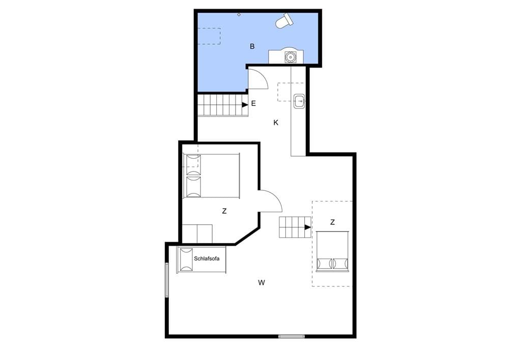 Indretning 1-3 Sommerhus M70126, Kirkestræde 19, DK - 5960 Marstal
