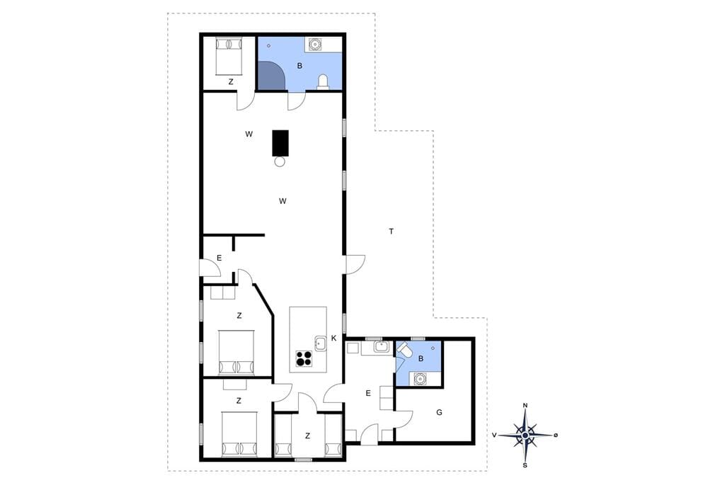 Indretning 1-20 Sommerhus 706, Kirkevej 17, DK - 7680 Thyborøn