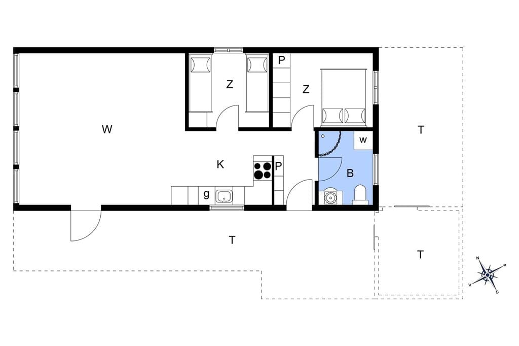 Indretning 1-176 Sommerhus BL1731, Skaaret 3, DK - 9492 Blokhus