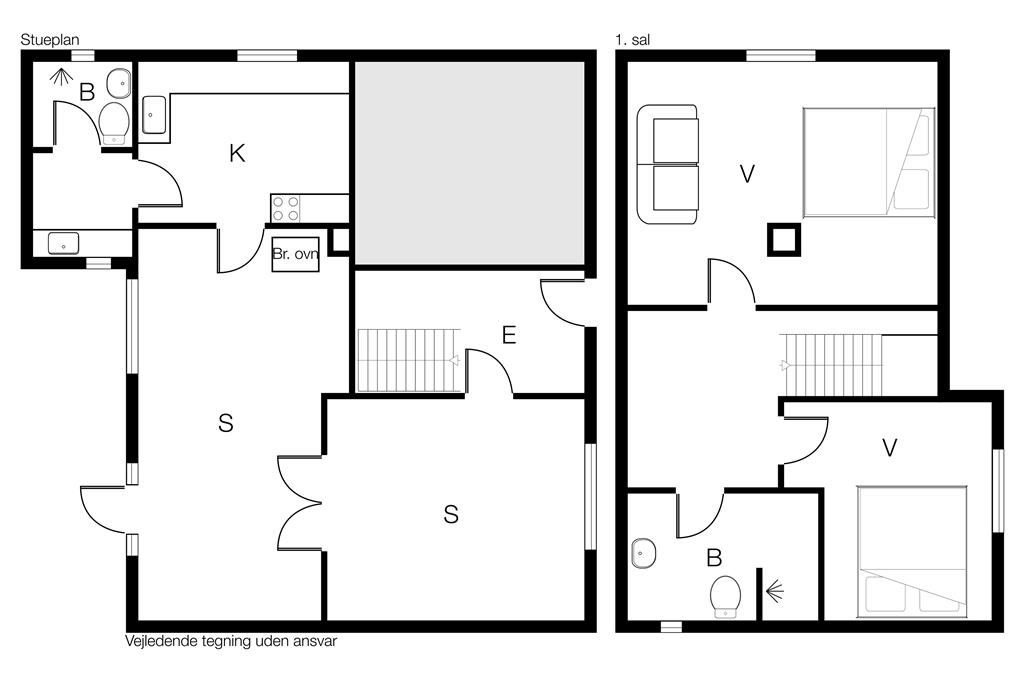 Indretning 1-170 Sommerhus 20601, Nordby Hovedgade 2, DK - 8305 Samsø