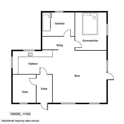 Indretning 1-17 Sommerhus 11162, Kørvelsvej 23, DK - 4500 Nykøbing Sj