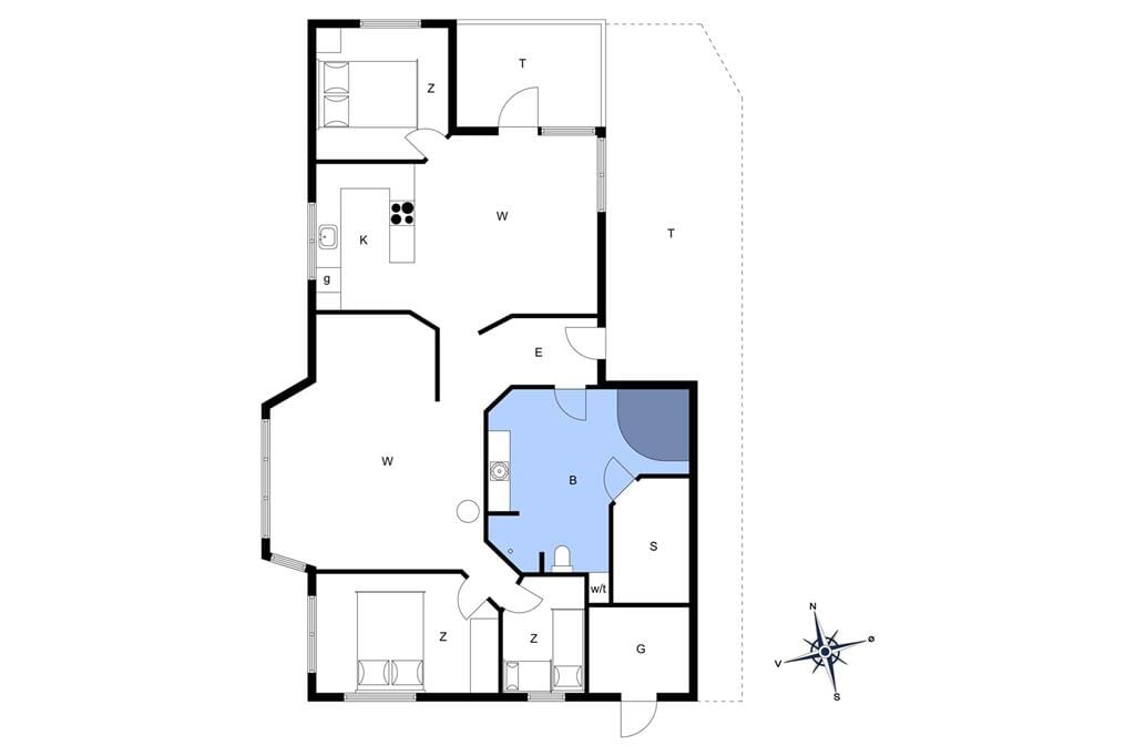 Indretning 1-172 Sommerhus JB705, Svenstibakkevej 82, DK - 7741 Frøstrup