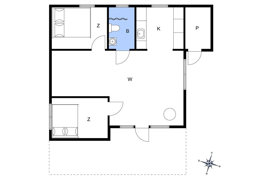 Innenausstattung 1-13 Ferienhaus 973, Skægshøj 5, DK - 7700 Thisted