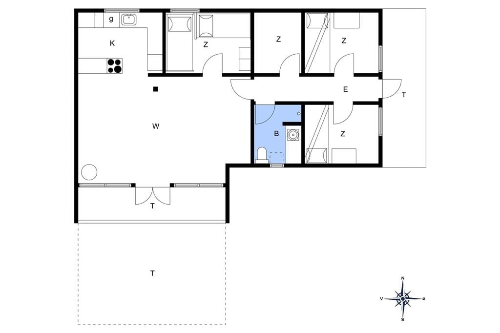 Interieur 1-14 Vakantiehuis 107, Lyngbygårdsvej 5, DK - 9480 Løkken