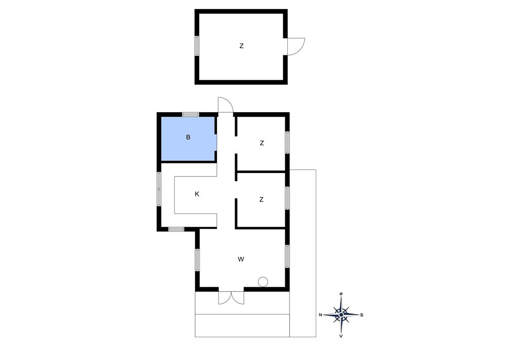 Indretning 1-10 Sommerhus 1593, Poserevænget 29, DK - 3720 Aakirkeby