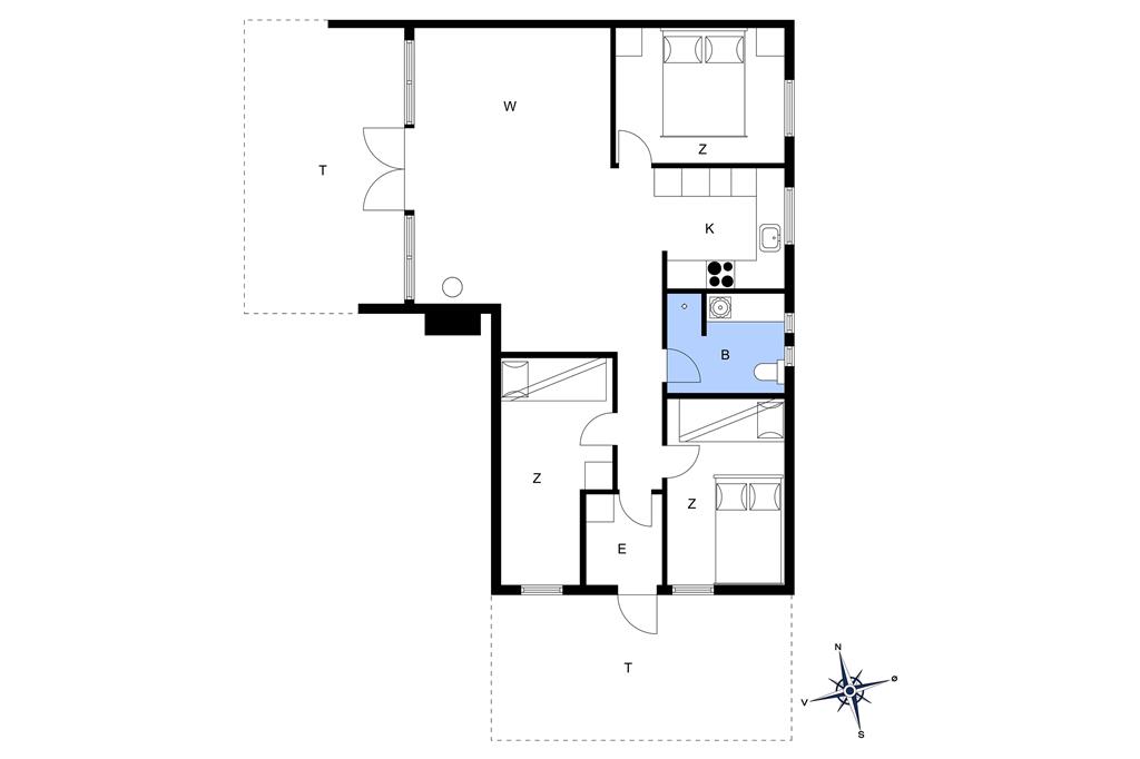 Innenausstattung 1-173 Ferienhaus BV102, Nordslugen 6, DK - 6857 Blåvand