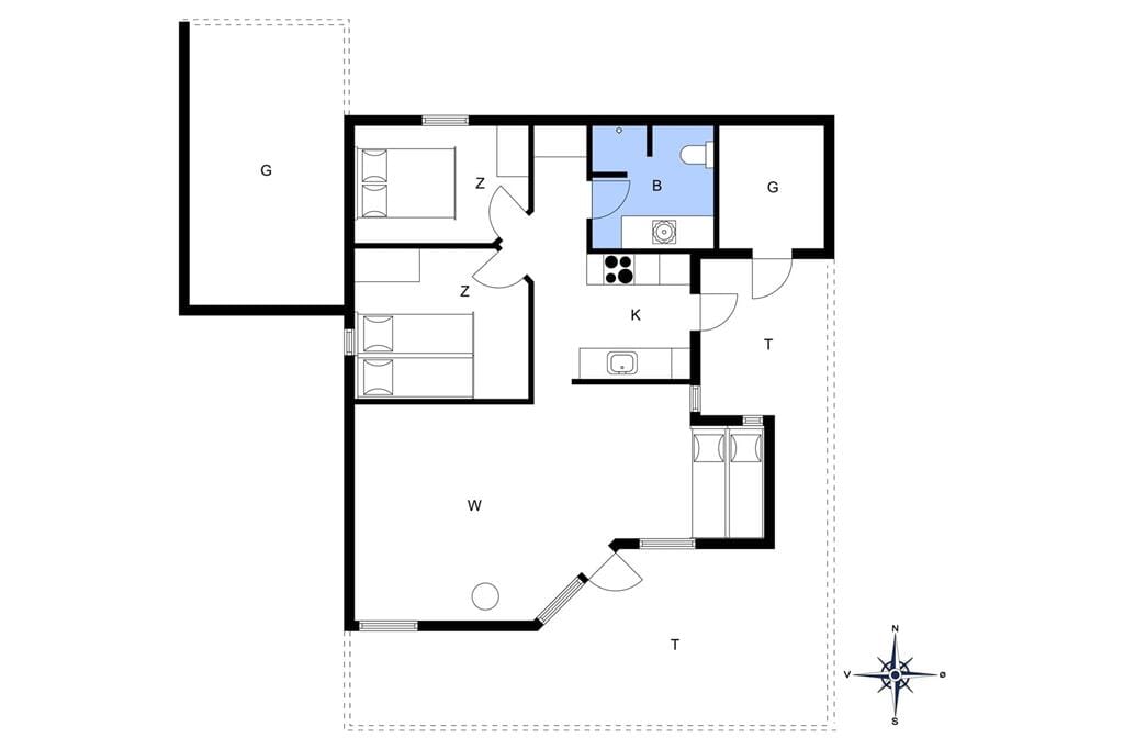 Indretning 1-13 Sommerhus 211, Rylevej 1, DK - 7770 Vestervig