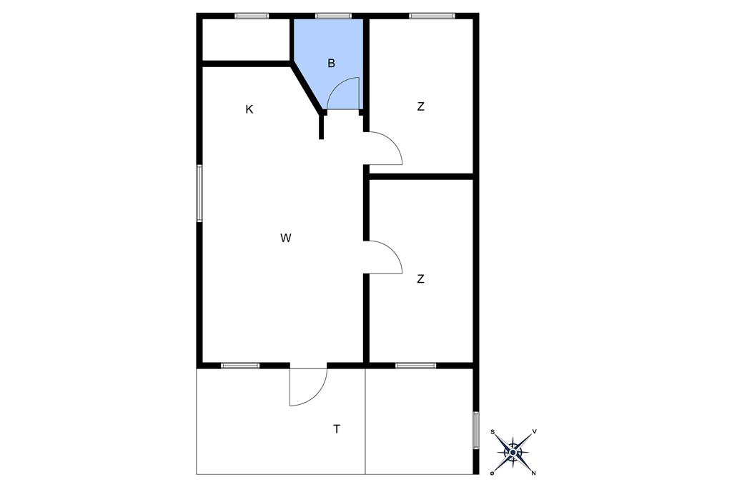 Indretning 1-10 Sommerhus 3652, Søndre Mosevej 29, DK - 3730 Nexø