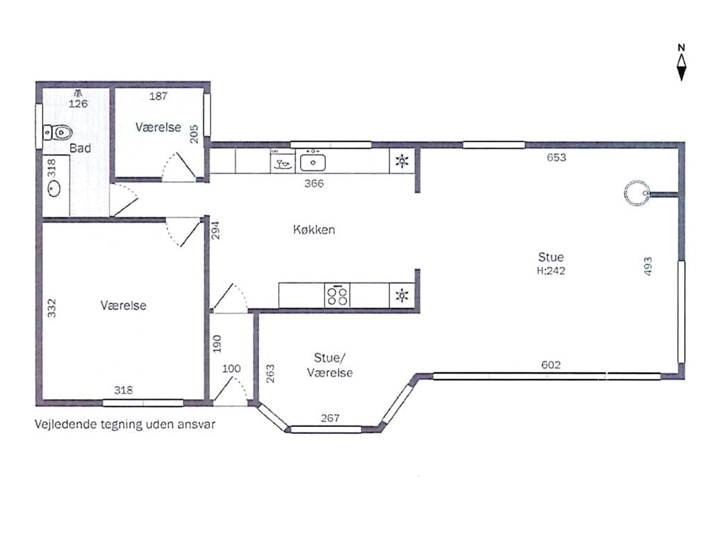 Indretning 1-19 Sommerhus 30426, Bogfinkevej 106, DK - 8300 Odder