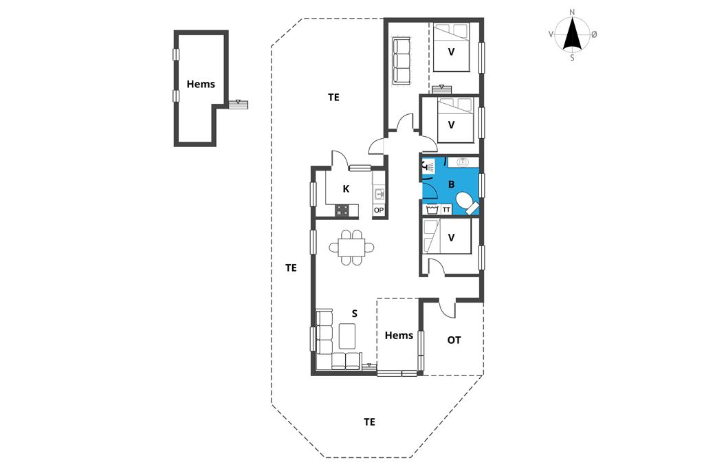 Interieur 1-23 Vakantiehuis 8518, Ellevej 24, DK - 8500 Grenaa