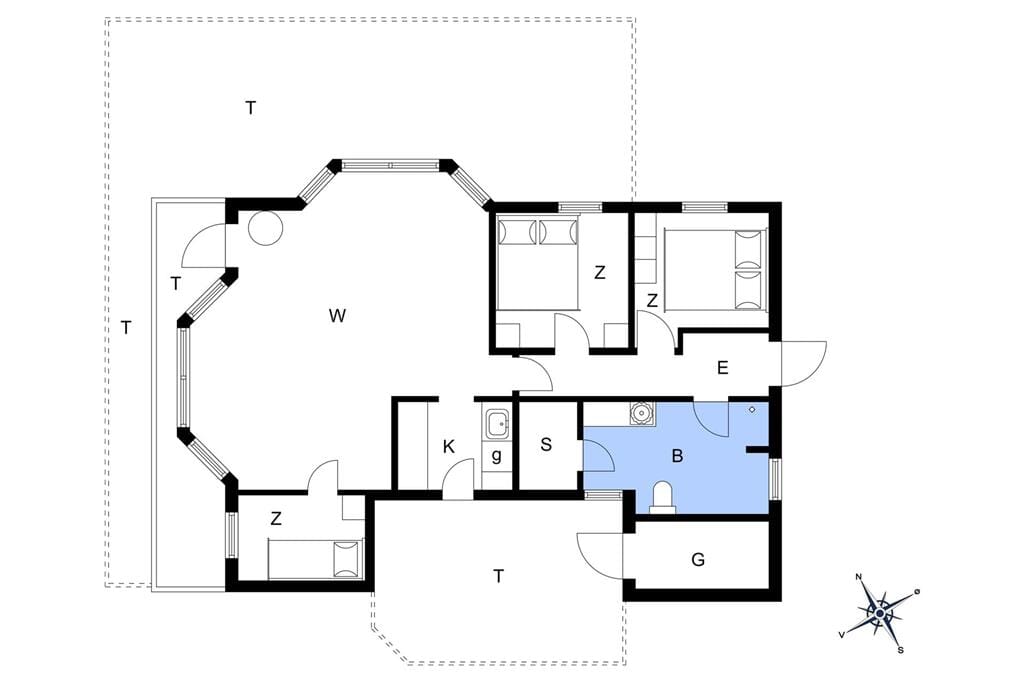Indretning 1-148 Sommerhus KJ1090, Klitmarken 20, DK - 9850 Hirtshals