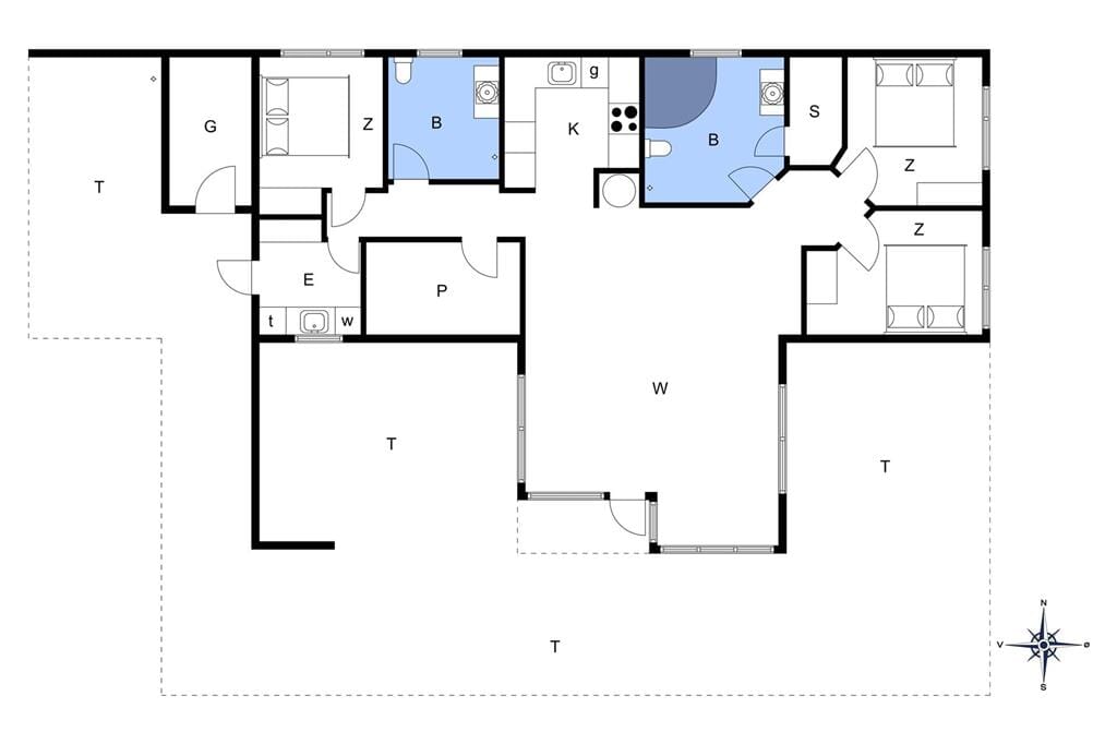 Indretning 1-178 Sommerhus LN1367, Krabbevej 4, DK - 9800 Hjørring