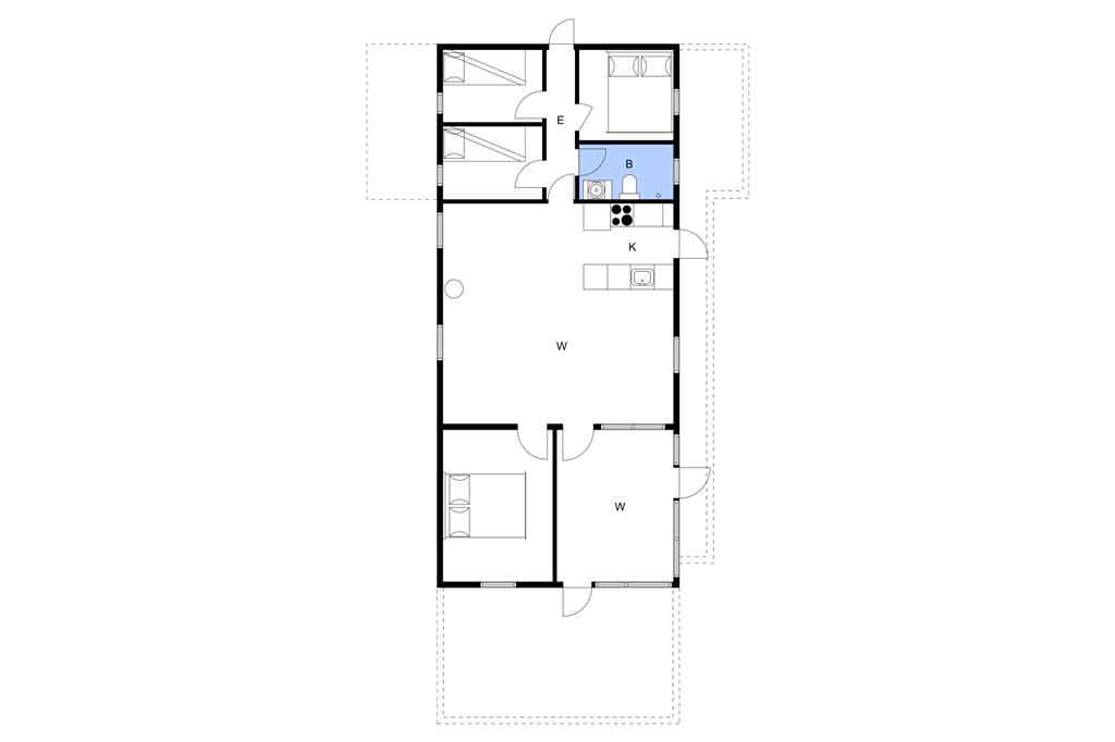 Indretning 1-3 Sommerhus L12168, Lyngvej 14, DK - 7860 Spøttrup
