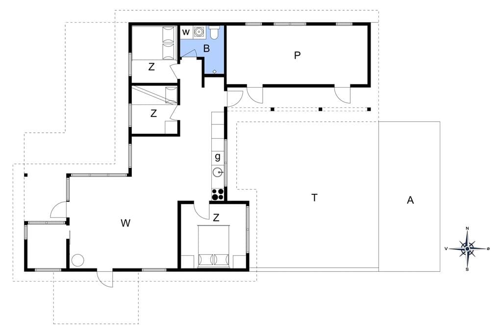 Indretning 1-14 Sommerhus 1755, Karen Mariesvej 57, DK - 9493 Saltum