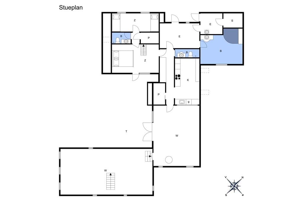 Indretning 1-174 Sommerhus M16019, Rørgræsvej 17, DK - 4873 Væggerløse
